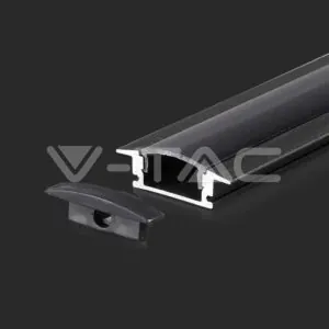 V-TAC VT-2878 Монтажен Kитс Дифузер за LED Лента Алуминиев Мат 2000x17.2x15.5мм