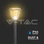V-TAC VT-2891 2W LED Соларна Наземна Лампа Черен Мат 3 в 1