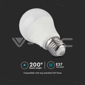 V-TAC VT-2928 LED Крушка 8.5W E27 A60 Дистанционно RGB+4000K Димираща