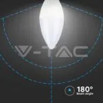 V-TAC VT-2984 LED Крушка - 2.9W E14 Пластик Кендъл 3000K