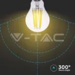 V-TAC VT-2990 LED Крушка 4W E27 Filament A60 3000К