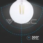 V-TAC VT-2992 LED Крушка 4W Filament E27 G125 3000К