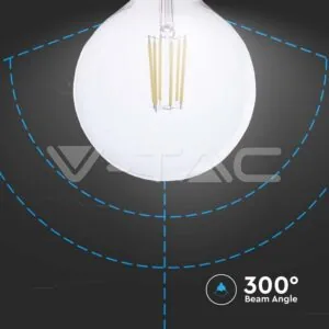 V-TAC VT-2993 LED Крушка 4W Filament E27 G125 4000К