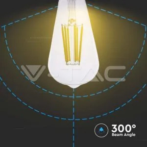 V-TAC VT-2996 LED Крушка 4W Filament E27 ST64 3000K