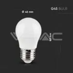 V-TAC VT-3028 LED Крушка 4.8W E27 G45 Дистанционно RGB + 3000K Димираща
