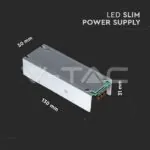 V-TAC VT-3246 LED Slim Захранване 60W 12V 5A Метал