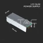 V-TAC VT-3247 LED Slim Захранване 75W 12V 6A Метал
