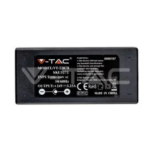 V-TAC VT-3272 LED Захранване - 78W 24V 3.5A IP44 Пластик