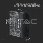 V-TAC VT-3339 LED RGB Контролер RF Дистанционно Управление 20 бутона