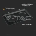 V-TAC VT-3582 2xAR111 Тяло за Вграждане черно Тяло