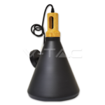 V-TAC VT-3762 Пендел Черна Шапка Основа Дърво Голям Ф250