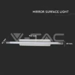 V-TAC VT-3903 18W LED LED Лапма за Стена/Таван Хром Неутрално Бяла Светлина