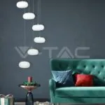 V-TAC VT-40011 72W LED Висящ Пендел Димиращ Бял 3000K
