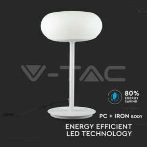 V-TAC VT-40071 12W LED Настолна Лампа Бяла Димираща 3000K