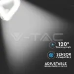 V-TAC VT-40091 20W LED Стенна Лампа Бяла Димираща 3000K