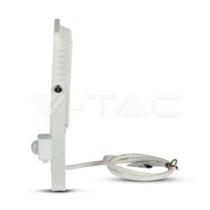 V-TAC VT-466 50W LED Прожектор Сензор SAMSUNG Чип Бяло Тяло 3000K