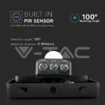 V-TAC VT-471 50W LED Прожектор Сензор SAMSUNG Чип Черно Тяло 6400K