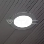 V-TAC VT-4740 6W LED Панел Стъклено Тяло Кръгъл Модул Топло Бяла Светлина