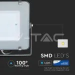 V-TAC VT-481 150W LED Прожектор SAMSUNG Чип SMD Сиво Тяло 3000K