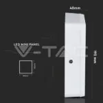 V-TAC VT-4925 12W+3W LED Панел Външен монтаж Квадратен Модул Топло Бяла Светлина