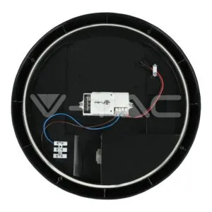 V-TAC VT-4981 12W LED Кръгло Тяло Външен Монтаж Сензор черно Тяло Топло Бяла Светлина