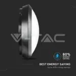 V-TAC VT-4981 12W LED Кръгло Тяло Външен Монтаж Сензор черно Тяло Топло Бяла Светлина