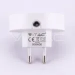 V-TAC VT-505 LED Нощна Лампа за Контакт USB Кръг 3000K