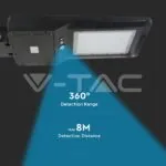 V-TAC VT-5503 40W Улична Лампа Соларна Черно Тяло 4000К 120lm/W