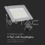 V-TAC VT-5987 Влагозащитена Кутия Черна 3х5-9мм IP66