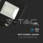 V-TAC VT-5988 10W LED Прожектор E-Series Черно Тяло Зелен IP65