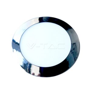 V-TAC VT-6348 18W LED Панел Сатен Никел Кръг Бяла Светлина
