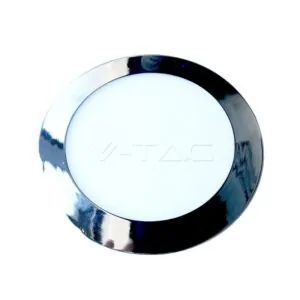 V-TAC VT-6347 18W LED Панел Хром Кръг Неутрално Бяла Светлина