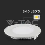 V-TAC VT-6422 22W LED Slim Панел Топло бяла светлина Кръг