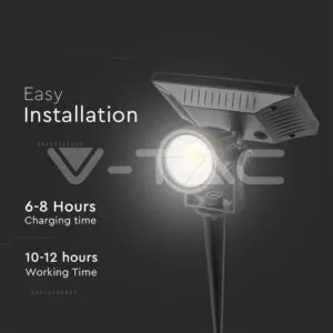 V-TAC VT-6661 2W LED Соларно Колче IP65 4000K