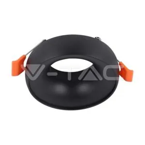 V-TAC VT-6696 GU10 Корпус Черна Рамка + Черен Рефлектор