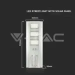 V-TAC VT-6757 40W Улична Лампа Соларна 4000К