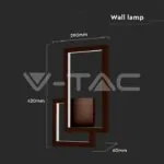 V-TAC VT-6841 20W Стенна Лампа Бежово 4000K IP54