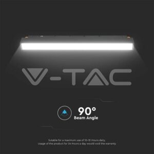 V-TAC VT-6882 12W LED Магнитно Релсово SMART Тяло Черно 3 в 1