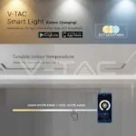 V-TAC VT-6883 20W LED Магнитно Релсово SMART Тяло Черно 3 в 1