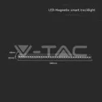 V-TAC VT-6885 20W LED Магнитно Релсово SMART Тяло Черно 3 в 1