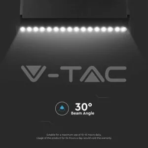 V-TAC VT-6887 18W LED Магнитно Релсово SMART Тяло Черно 3 в 1