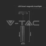 V-TAC VT-6889 8W LED Магнитен Релсов SMART Пендел 3 в 1