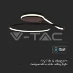 V-TAC VT-6923 LED Осветител 54W Димиращ Черен 4000K Кръг