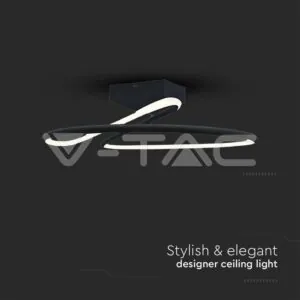 V-TAC VT-6926 LED Осветител 20W Кръг 4000K Черен Кръг