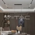 V-TAC VT-6941 LED Осветител 24W 4000K Черен Кръг