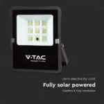 V-TAC VT-6964 6W LED Соларен Прожектор 6400К