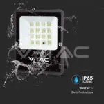 V-TAC VT-6966 12W LED Соларен Прожектор 6400К