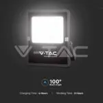 V-TAC VT-6968 15W LED Соларен Прожектор 6400К