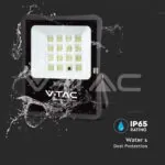 V-TAC VT-6968 15W LED Соларен Прожектор 6400К