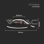 V-TAC VT-6996 LED Осветител 24W 4000K Черен